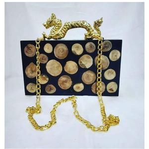 La plupart des pochettes en résine de haute qualité design moderne avec poignée en métal pochettes de soirée pour les femmes sac à main de luxe - Product Image 2