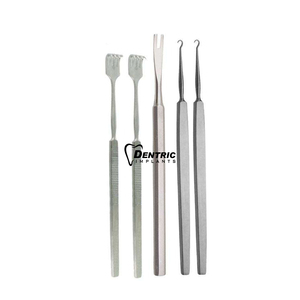 Juego de 22 instrumentos de blefaroplastia para cirugía ocular Herramientas manuales de cirugía plástica con estándar de seguridad ISO13485 Clase I - Product Image 4