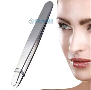 Professional Quality ESD Slant Pointed Tip Brow Shaping Eyebrow <b>Tweezers</b> Multi-Use <b>Ingrown</b> <b>Hair</b> Removal Beauty Salon Tool for - Product Image 1