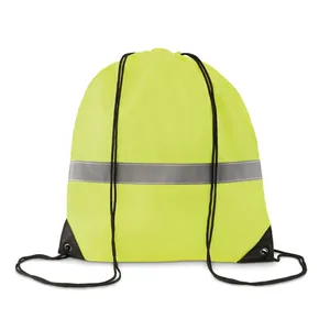 Zaini Sportivi Personalizzabili con Striscia Riflettente e Cordoncino, Borsa Promozionale per Merchandising Sportivo - Product Image 1