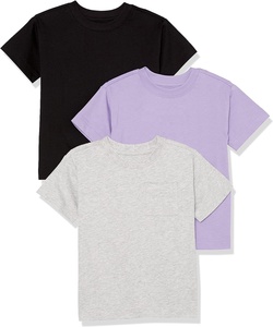 21 couleurs unies Sublimation T-shirt blanc 95% polyester col rond coton sensation confortable hauts 2XS-5XL chemises de conception personnalisée - Product Image 1