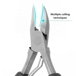 Cortaúñas profesionales de acero inoxidable de alta resistencia, cortaúñas de pedicura para uñas gruesas y encarnadas, uso de dedos con logotipo láser - Product Image 2