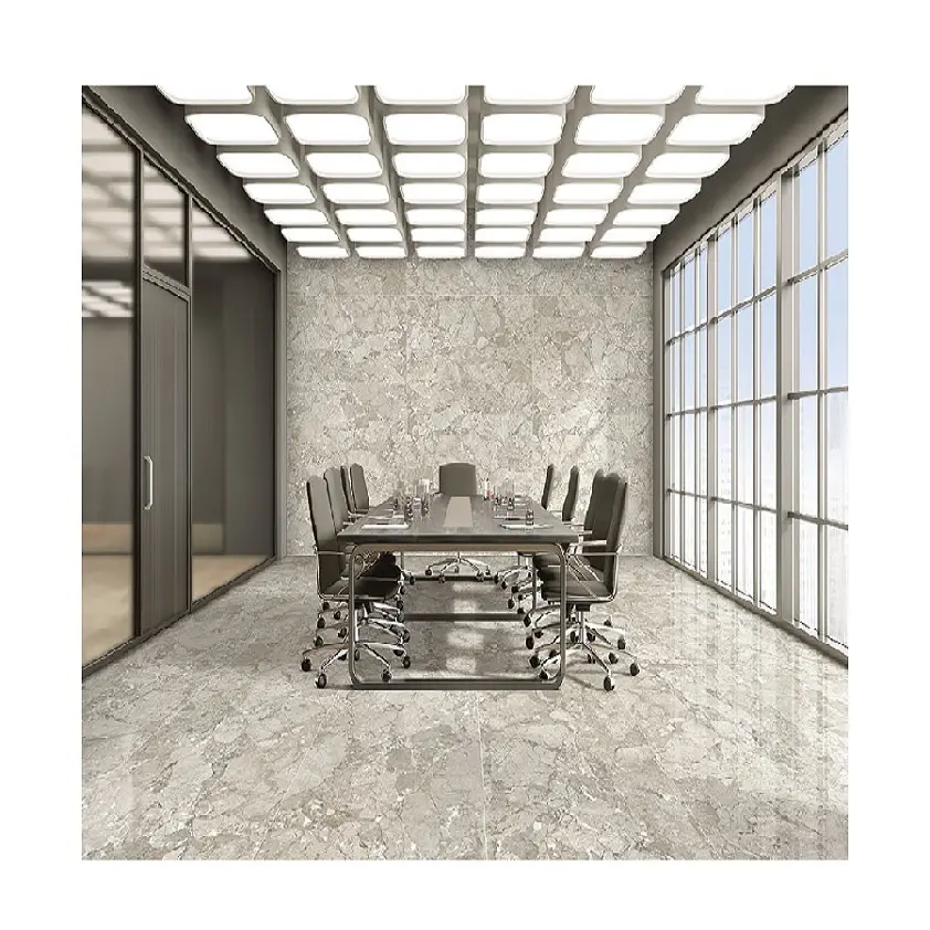 Pavimento di grandi dimensioni 80x160cm unico. Piastrelle per pavimenti e rivestimenti incredibili ed eleganti piastrelle grigie di cristallo di Design d'interni per la casa di lusso