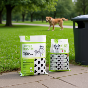 Sacchetti per Rifiuti con Motivo a Cuore per lo Smaltimento dei Rifiuti Canini, Soluzione per la Rimozione dei Rifiuti degli Animali Domestici - Product Image 3