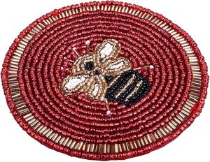 Best Theme Design Glass <b>Beads</b> Table <b>Coaster</b> Best for Parties and Other Functions Tableware Decorative Beast Design <b>Coaster</b> - Product Image 4