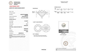 Diamante Suelto de corte de 1 quilate, Color blanco D, VVS1, claridad, Diamante redondo brillante HPHT, tamaño de anillo de alta calidad, diamante para hacer joyas - Product Image 2