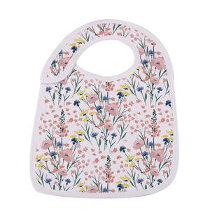 Juego de 3 baberos con estampado de flores silvestres para bebés de 0 a 12 meses con adorables motivos de animales - Product Image 5