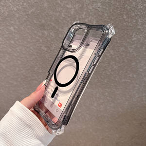 <span class=keywords><strong>Coque</strong></span> de Téléphone Antichoc en TPU Transparent Magnétique Beautyline 3 en 1 avec Coins, pour <span class=keywords><strong>iPhone</strong></span> 11 <span class=keywords><strong>12</strong></span> 13 14 15 16 Pro Max - Product Image 4