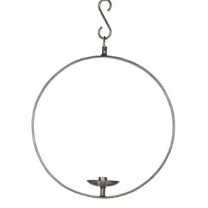 Bougeoir en cercle suspendu en métal antique en laiton Noël et décoratif pour la maison - Product Image 3