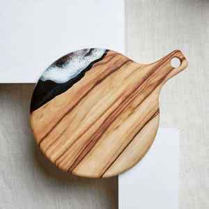 2022 vente chaude 12 "planche à découper en bois et résine planche à découper à faible quantité minimale de commande avec Logo personnalisé et Design coupe dans la cuisine - Product Image 2