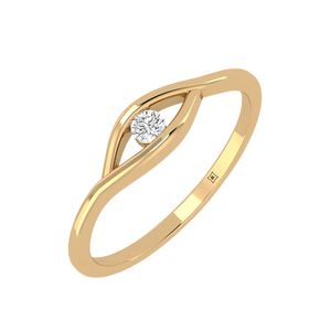 Rikhava's IGI Certified <b>Fine</b> <b>Rings</b> Vintage Gold <b>Toe</b> Diamond Innovate for Wedding Engagement Anniversary Most Popular - Product Image 1