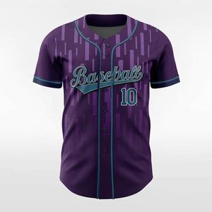 2025-26 Jersey de béisbol de manga corta de diseño personalizado nuevo estilo transpirable cómodo ropa deportiva uniforme de impresión por sublimación - Product Image 1