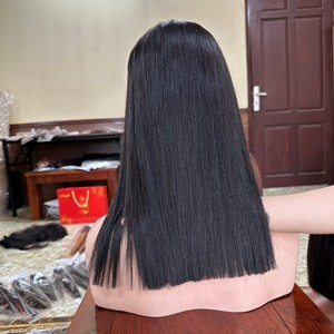 Perruques de cheveux humains bruts vietnamiens en gros Extensions de cheveux humains Faisceaux de cheveux raides avec fermeture à lacet frontal pour ensemble - Product Image 4
