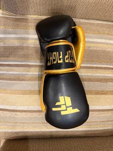 Professional Custom Logo Cowhide Leather Boxing Gloves Comfortable 10oz 16oz Fight Training Equipment Printed Martial Arts - Product Image 3