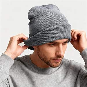 2025 New Design <b>Wool</b>/Cotton Breathable Waterproof Jacquard Hand Knitted Unisex Adult <b>Beanie</b> <b>Hats</b> OEM Service Wholesale Custom - Product Image 4