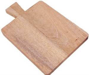 Tabla de cortar redonda Mappleleaf lista para enviar con tabla de cortar pulida hecha a mano de madera maciza a la venta - Product Image 3