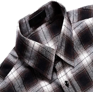 Camisas de franela para hombres, ropa de trabajo de peso pesado al aire libre, algodón duradero, manga larga, estilo informal clásico para cada temporada - Product Image 2