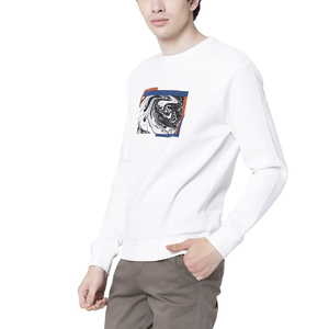 Sudaderas con cuello redondo a prueba de viento de algodón sólido 100% de invierno para hombre con logotipo personalizado OEM ODM sudaderas transpirables para hombre al por mayor - Product Image 2