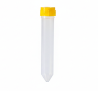 Kit de Tubos de Ensayo de Plástico de 10 ml con Tapa de Rosca, Centrífuga, No Estériles, Compatibles con Sistemas de Vasos de Orina, Transporte Seguro de Muestras