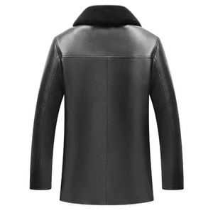 In Stock Men's Classic Trucker Jacket Mustard Charcoal Grey <b>Genuine</b> Sheepskin Shirt Collar Casual Smooth Lightweight Leather - Product Image 2