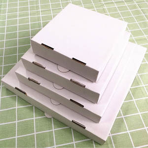 Caja de pizza de comida recubierta Caja de pizza de papel corrugado Caja de cartón para pizza Paquete de cartón al por mayor - Product Image 6
