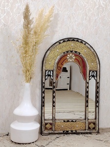 Espejos Vintage de lujo personalizados, Blanco reina marroquí, espejo de Venta caliente decoración de lujo espejo veneciano Vertical de cristal antiguo - Product Image 4