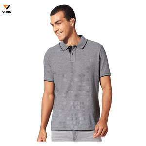 Polo de golf informal personalizado para hombre, 80% poliéster orgánico, 20% licra, alta impresión completa, sublimación, transpirable, a cuadros - Product Image 1