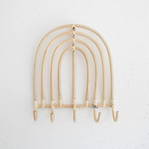 ขายส่งหวายตะขอแขวนผนังเสื้อผ้าหมวกแขวนตะขอโครเชต์ผู้ถือผ้าแขวนไม้แขวนเสื้อตกแต่งสําหรับตกแต่งบ้าน - Product Image 5