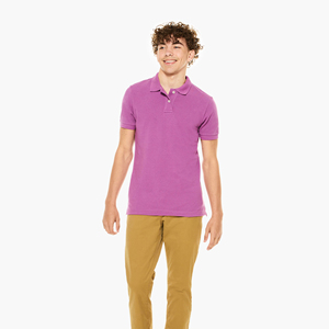 Camiseta Polo de Golf para Hombre, Verano, 100% Algodón, Ligera, Antiarrugas, de Alta Calidad, Estampado Sólido, Manga Corta, OEM ODM - Product Image 3