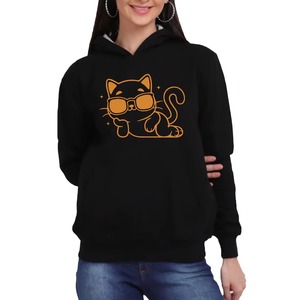 Sweats à capuche en molleton de style pull pour femmes Hip Hop surdimensionné Logo sur mesure Service OEM disponible Sweats à capuche pour femmes - Product Image 1