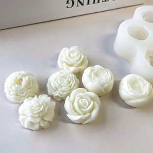 LifeTop 7-Cavidad Flor Molde <span class=keywords><strong>de</strong></span> silicona 3D Rosa Peonía <span class=keywords><strong>Fondant</strong></span> Chocolate Molde <span class=keywords><strong>para</strong></span> pastel, caramelo, jabón, vela, resina y manualidades <span class=keywords><strong>de</strong></span> bricolaje - Product Image 3