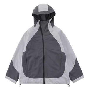 Dernière conception de veste coupe-vent pour hommes de haute qualité veste coupe-vent climatisée en nylon respirant veste coupe-vent tendance - Product Image 3