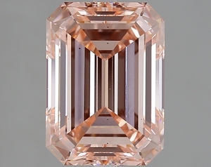 3,01 Ct brillante corte esmeralda elegante Color rosa intenso VS1 claridad laboratorio cultivado suelto solitario diamante para fabricación de joyas uso OEM - Product Image 2