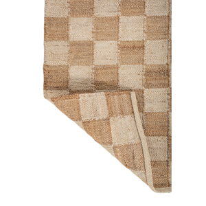 Alfombras de Yute y Cáñamo Nomadic Threads PDJT-482, Tejido Plano Color Marfil, Diseño de Patchwork, Rectangulares, para Pasillo, Sala de Estar y Dormitorio - Product Image 5