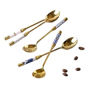 Cuchara de café de acero inoxidable con el mejor diseño, juego de cubiertos, tenedores y cucharas para eventos de boda, juego de cubiertos con calidad superior - Product Image 6