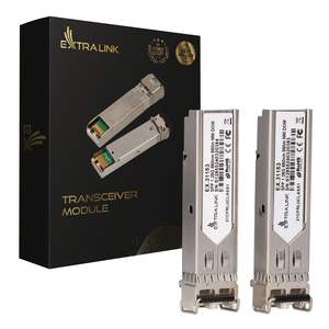 Module SFP Extralink 1.25G, lot de 2, 1.25 Gbit/s, LC/UPC, 850 nm, 550 m, multimode, DOM - Product Image 1