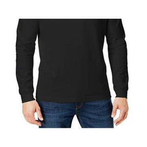 Maglietta a maniche lunghe con collo alto da uomo Harvic Galaxy, nera, taglia media, comoda maglia da uomo - Product Image 3