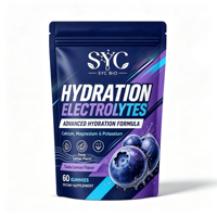 SYC BIO Hydratation Électrolytes, Gommes au Calcium, Magnésium et Potassium, Récupération Post-Entraînement, 60 Unités, OEM ODM Marque Privée