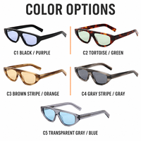 Lunettes de soleil Mellume, nouvelle collection, monture petite et élégante, style œil de chat, en acétate, verres polarisés TAC, monture intégrale, pour extérieur, personnalisables avec logo.