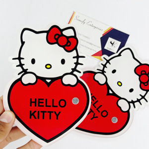 High Quality Customizable Hello Kitty Red Heart Sustainable Acrylic Lash <b>Tiles</b> <b>Magnetic</b> Handmade Eyelash Extension Tools - Product Image 2
