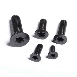 Tornillo de máquina de cabeza avellanada Torx de acero de seis lóbulos, grado 10.9, negro, M1.6 M2 M2.5 M3 M4 M5 M6 M8 - Product Image 1