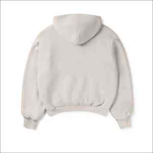 Sweat-shirt à capuche surdimensionné de haute qualité 500 g/m², logo personnalisé, uni, noir, lourd, coupe ample pour homme, unisexe - Product Image 4