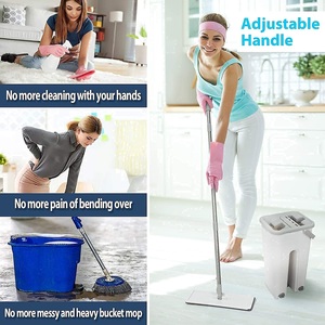 Tête de balai serpillère de rechange avec 2 tampons de nettoyage lavables - Product Image 5