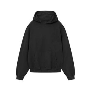 Últimas sudaderas con capucha extragrandes de punto personalizadas para hombre, 100% algodón, de alto gramaje (300g), antiarrugas, de corte holgado, tipo jersey. - Product Image 6