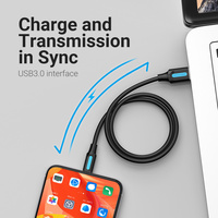 Kabel USB Vention 3.0 A ke C 3A, Kabel USB C ke USB C 60W, Kabel USB C PD