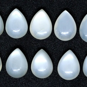 Pierre de lune blanche naturelle en forme de poire Cabochon pierre précieuse en vrac pour 5x7mm bijoux lunette réglage anneaux pendentifs boucles d'oreilles artisanat approvisionnement - Product Image 5