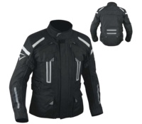 Sombrero desmontable a prueba de viento con tiras reflectantes para hombre, chaqueta de aventura para montar en motocicleta, chaquetas textiles