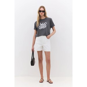 T-shirt décontracté pour femme, coupe régulière, 100% coton, col rond, manches longues, haut pour l'été, tailles XS à 5XL - Product Image 1