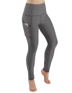 Collants de sport grande taille pour femmes de haute qualité Spandex Yoga Leggings contrôle du ventre Style sans couture moyen pour les entraînements athlétiques - Product Image 2