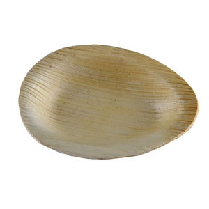 ภาชนะใส่อาหารแบบใช้แล้วทิ้งที่ย่อยสลายได้เป็นมิตรกับสิ่งแวดล้อมถาดไข่ใบปาล์มทรงกลมสำหรับงานเลี้ยงงานแต่งงานปิกนิกคุณลักษณะการให้บริการที่ย่อยสลายได้ - Product Image 1